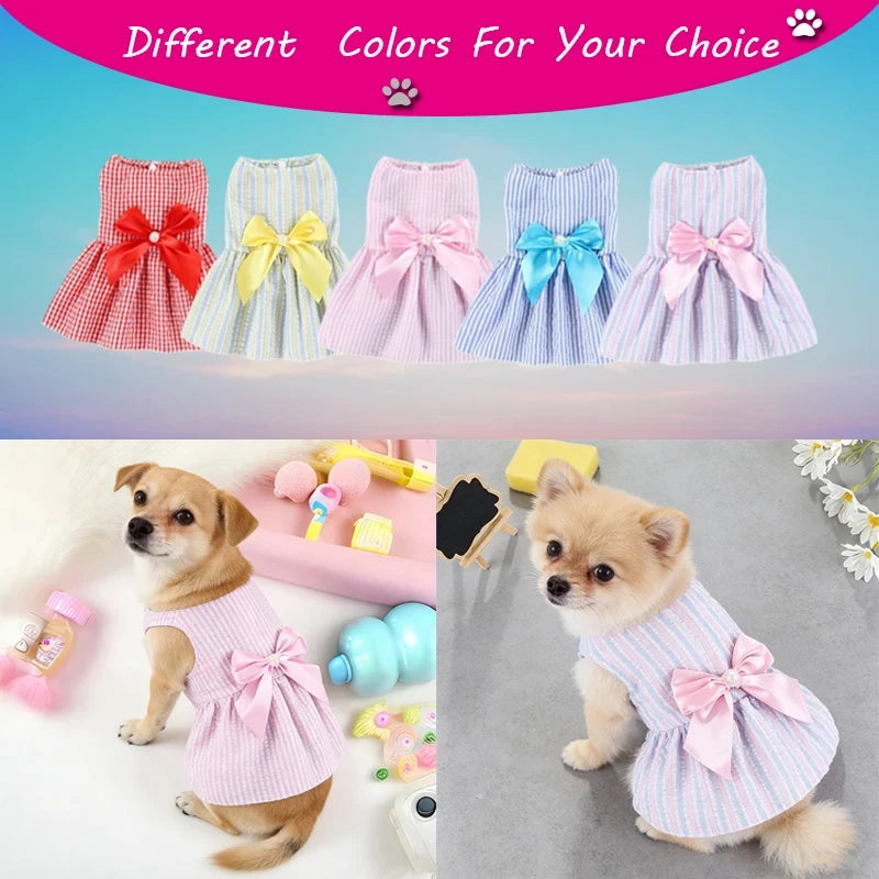 Bowknot Pet Skirt