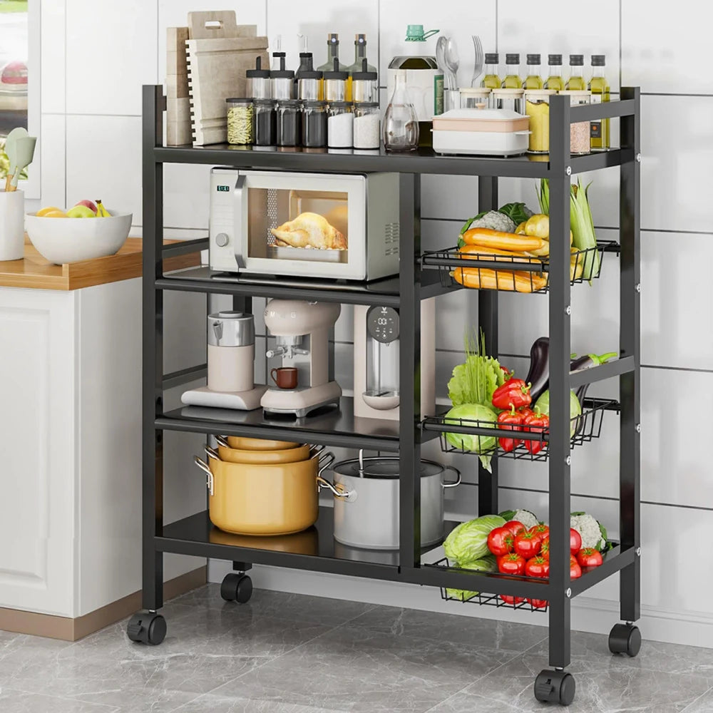 Four-Tier Metal Produce Rack